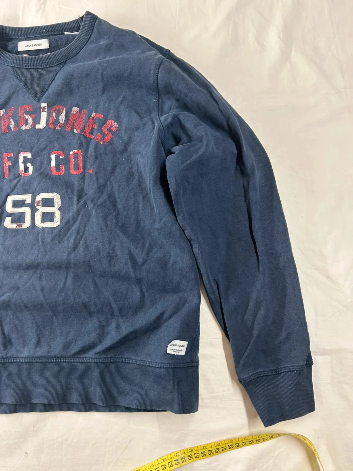 Blauw marine jack & jones colbert met ronde hals, maat L – photo 2